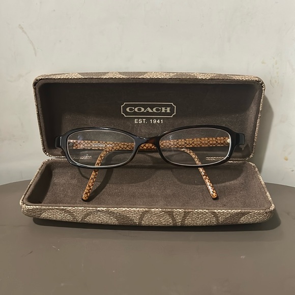 COACH-NICE PRESCRIPTION GLASSES(NEED TO REPLACE)-W/MATCHING CASE - Picture 1 of 10